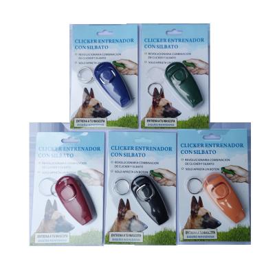 China Viable Dog Training Pet Clicker Two-in-One Dog Training Pet Clicker for sale