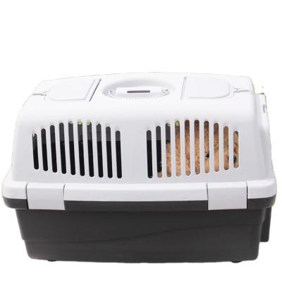 China Crate Breathable Plastic Airline Travel Dog Air Carrier Pet Accessories Approved Pet Transport Box for sale