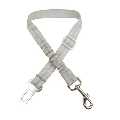 China Wholesale High Quality Small Animals Dog Car Seat Belt Pet Traction Rope Retractable Reflective Damping for sale