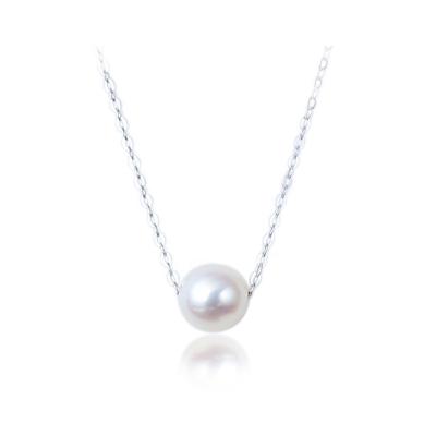 China TRENDY Freshwater Pearl Jewelry Women Girl Fashion Japan South Korea Style Silver Choker Necklace for sale