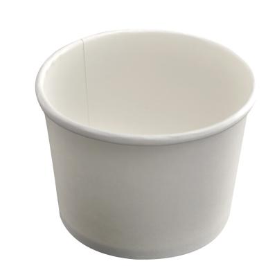 China Biodegradable White Thickened Disposable Round Paper Bowl Soup Bowl Tableware Fast Food Packing Case Without Cover for sale