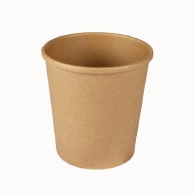 China 8oz Recyclable Biodegradable Disposable Biodegradable Kraft Paper Soup Cup for sale