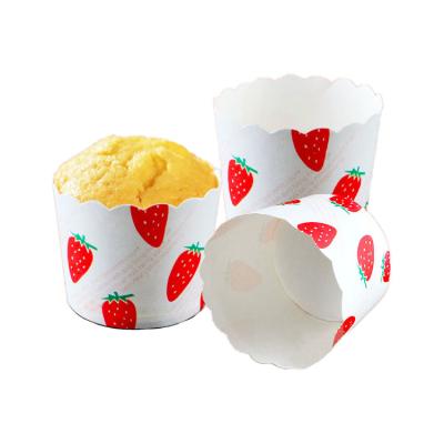 China 4800pcs/carton Small Cake Roll Cup Disposable Baked High Temperature Proof Cake Sheet Bur for sale