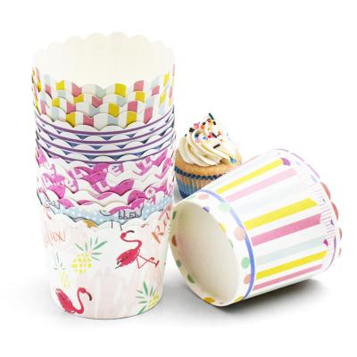 China Biodegradable Disposable Recyclable Decoration Cupcake Liner Waterproof Paper Cake Baking Cups for sale