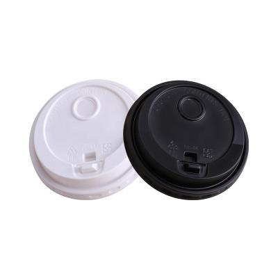 China Disposable Wholesale Biodegradable Plastic Coffee Cup Cover Lids for sale