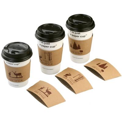 China Coffee Cup Biodegradable Paper Sleeve for sale