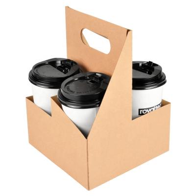 China Biodegradable Crinkle Kraft Paper Coffee Paper Cup Holder for sale