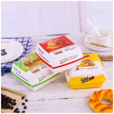 China High Quality Recyclable Hamburger Hot Dog Sandwich Box No-Crease Disposable Box for sale