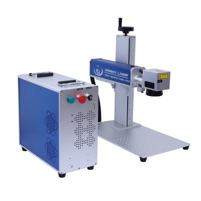 China 20W 30W 50W 60W 100W Air Cooled FAST Laser Metal Fiber Laser Engraving Machine For Metal Necklace Ring Jewelry for sale