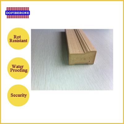 China High Capacity Nail-Standing Door Frame China WPC Coated Door Jamb From PVC Solid Film Suppliers for sale