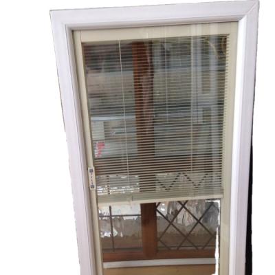 China Modern door and magnetic blind aluminum built-in window for sale