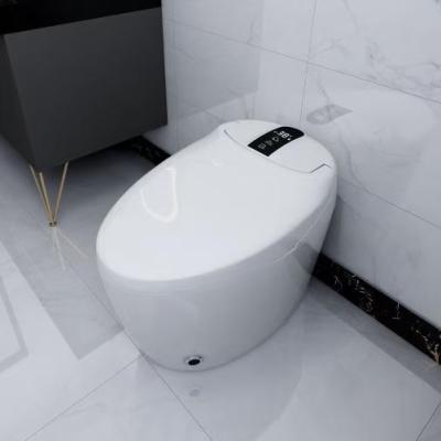 China Modern Smart Sensor Floor Mounted Intelligent Automatic Flush Electronic Bidet Toilet Trap Automatic Operation Bathroom p/s Smart Toilet for sale