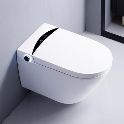 China Auto Operation Bathroom Ceramic White Smart Electric Toilet Hung Auto Sensor Flushing Intelligent Smart Toilet With Hidden Cistern for sale