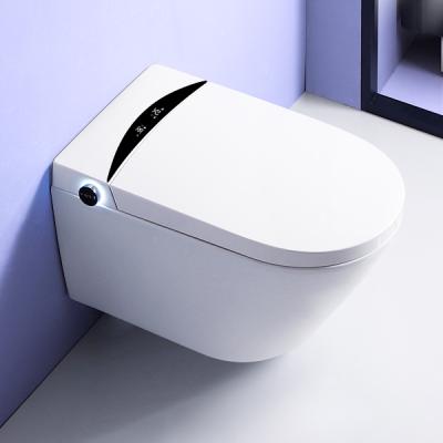 China Auto Operation Bathroom Ceramic White Smart Electric Toilet Hung Auto Sensor Flushing Intelligent Smart Toilet With Hidden Cistern for sale