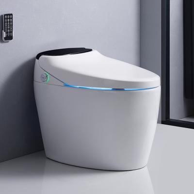 China Wholesale Western Electric Bathroom Ceramic Modern Electric Bidet Single Piece Wc Automatic Operation Commode Smart Toilet for sale