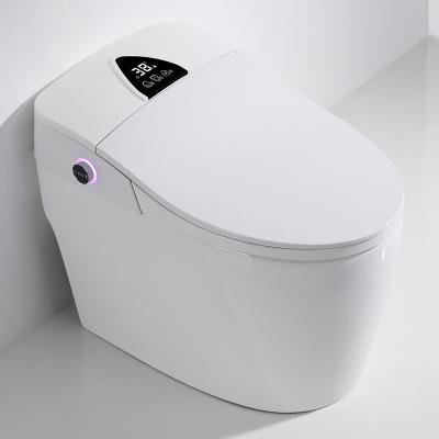 China Automatic Operation Belt 110v Seat Cover Bathroom Automatic Operation Hidden Cistern Smart Toilet for sale