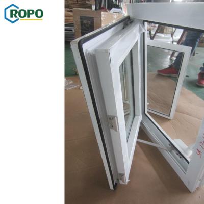 China PVC Magnetic Single Crank Screen Sheet Standard Casement Window for sale