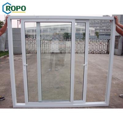 China Australia Modern Standard Locker Room 3 Panel Sliding Stacker Door With Safe Glass for sale