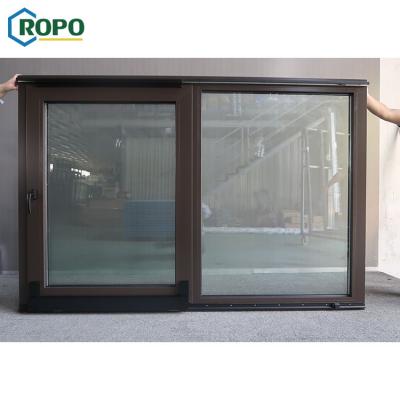 China 10 Year Warranty Hurricane Impact Magnetic Screen Extrude Aluminum Windows Thermal Insulated Tilt Slide In Philippines for sale