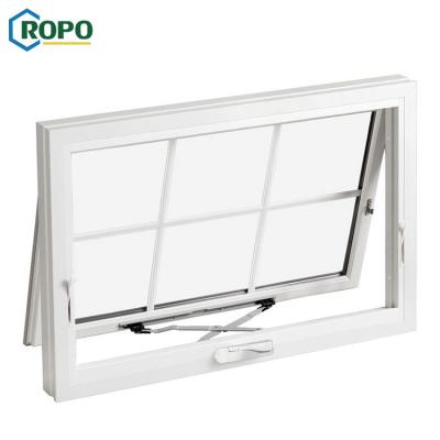 China Magnetic Screen Australia Standard Grille Aluminum Safety Sash Top-hung Price Awning Window for sale