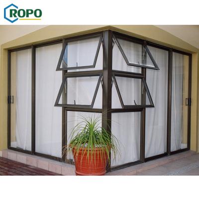 China Magnetic Screen AWA And WERS Certified Powder Coating Aluminum Insulation Tent Window With Thermal Break Material for sale