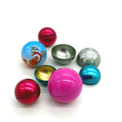 China Holiday decoration & Blank Customized Gift Various Design Printed Christmas Metal Tin Ball for sale