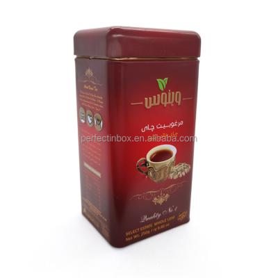 China Full Color Printed Beverage Top Grade Matte Tin Can For Tea for sale