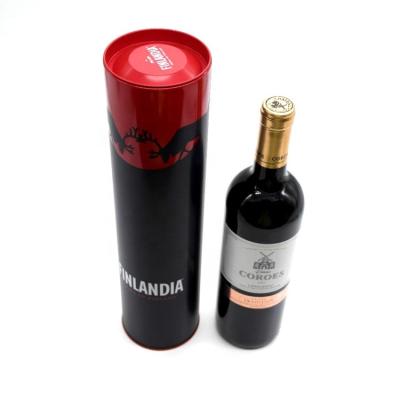 China Matte Beverage Wine Whiskey Tin Box and Vodka Bottle Tin Packaging Tube for sale