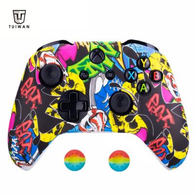 China Hot Selling Camouflage Easy Removal Cover Silicone Purple Silicone Shell Case Protective Skin Game For xbox one control for sale