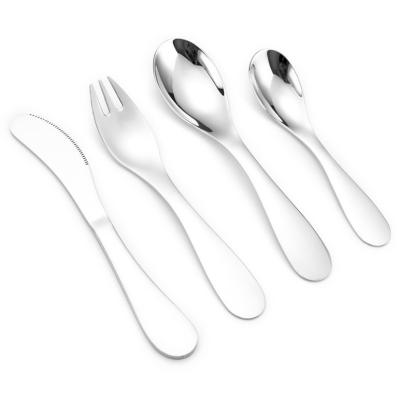 China Viable High Quality Reusable Baby Kids Stainless Steel Cutlery Sets, Kids Cutlery Set for sale