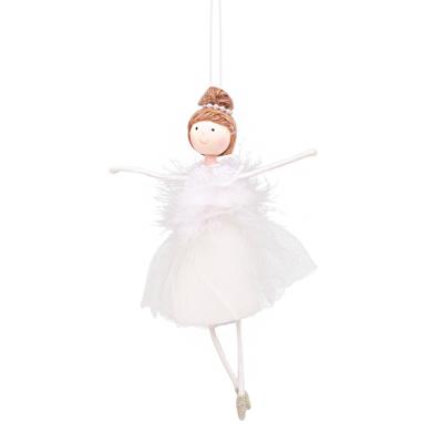 China Gauze Plush Ballerina Girl Christmas Tree Hanging Piece Christmast Ornament Christmas Decoration Matching For Christmas Party Prop for sale