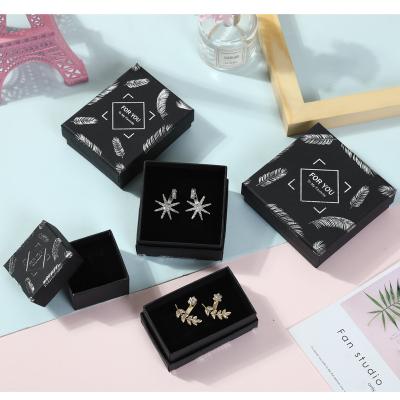 China Handmade Custom Printed Cardboard Paper Box Luxury Earring Necklace Eye Jewelry Packaging Paper Gift Boxes for sale