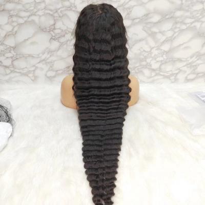 China Best Selling Deep Wave Deep Wave Lace Front Wig In Stock for sale