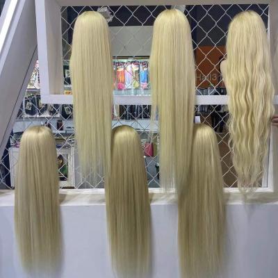 China Body Wave 613 Human Hair Lace Wigs Body Wave 40inch Long Human Hair Lace Wig Raw Silky Straight Wholesale Lace Wig for sale