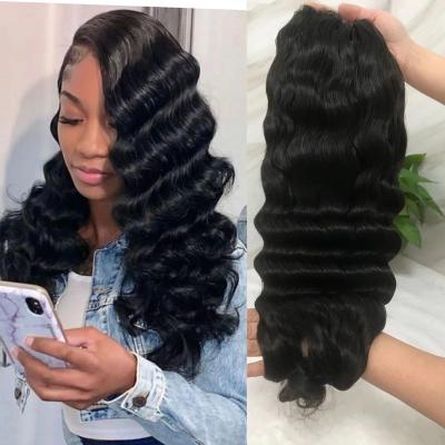 China Best Indian Deep Wave Wig Deep Wave Hair Wig For Black Woman for sale