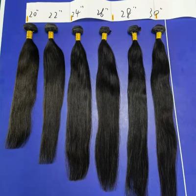 China Wholesale Straight Virgin Superb Straight Hair Bundles Bundles Wave Weft Extension High Quality Amara Regular Thick Double Hair In Stock for sale