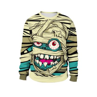 China QUICK DRY Oversized Streetwear Men's Long Sleeve Crewneck Halloween Sweatshirt Hoodies for sale