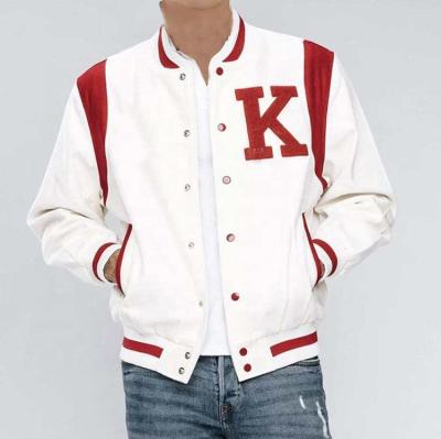 China Breathable Customizable Varsity Jackets Varsity Jacket Plain Wool And Leather Varsity Jackets for sale