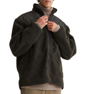 China Breathable Fleece Jacket For Men's Sherpa Jacket Zip Up Men's Sherpa Jacket for sale