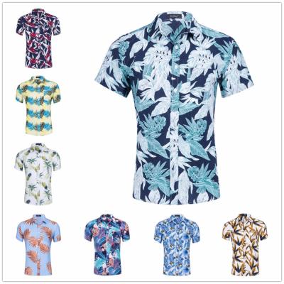 China Wholesale Breathable 100% Cotton Casual Short Sleeve Digital Printing Hawaiian Shirts for sale