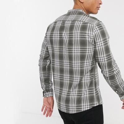 China Custom Made Cotton Breathable Mens Toddler Plaid Shirts Men's Long Sleeve 100% Plaid Shirt Shirts for sale