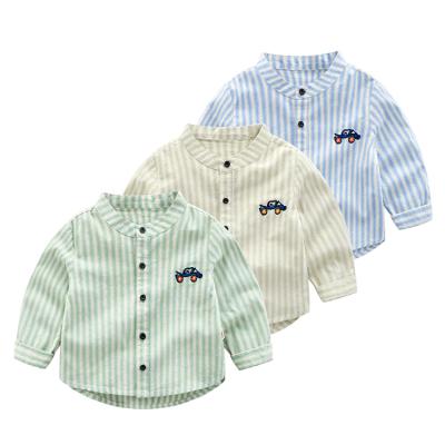 China Viable China Manufacturer OEM Kids Outdoor Casual Striped Shirt for sale