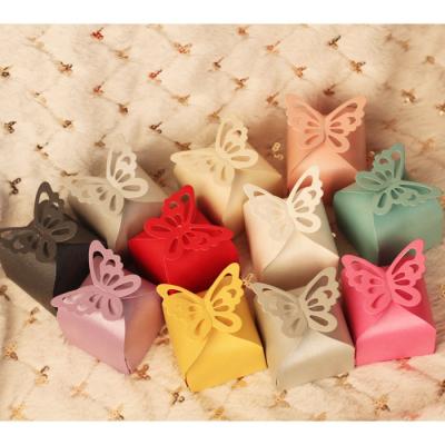 China Europe Lovely And Wholesale Candy Box With Laser Cut Butterfly for sale