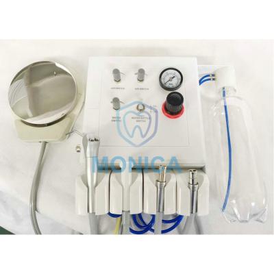 China MC-Q009A metal turbine plastic dental machine with handpiece tube, 3 way air water syringe and weack suction for sale