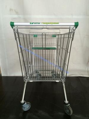 China Zinc Powder Supermarket Shopping Cart European with Swivel Wheels for sale