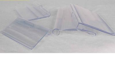 China personalized Clear Plastic Shapes , Shop Shelf  Rigid PVC Price Data Strip for sale