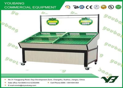 China Heavy Duty supermarket fruit and vegetables display rack with 2 tiers for sale