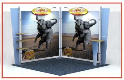 China Portable and Reusable Modular 10x10 Booth Display For Shoe Trade Show for sale