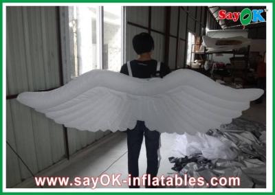 China White Inflatable Wing With Led Lighting 1m / 1.5m Customized for sale