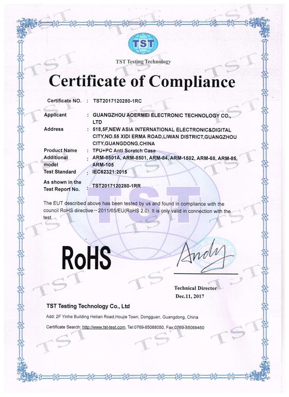 RoHS - Guangzhou Aoermei Electronic Technology Co., Ltd.